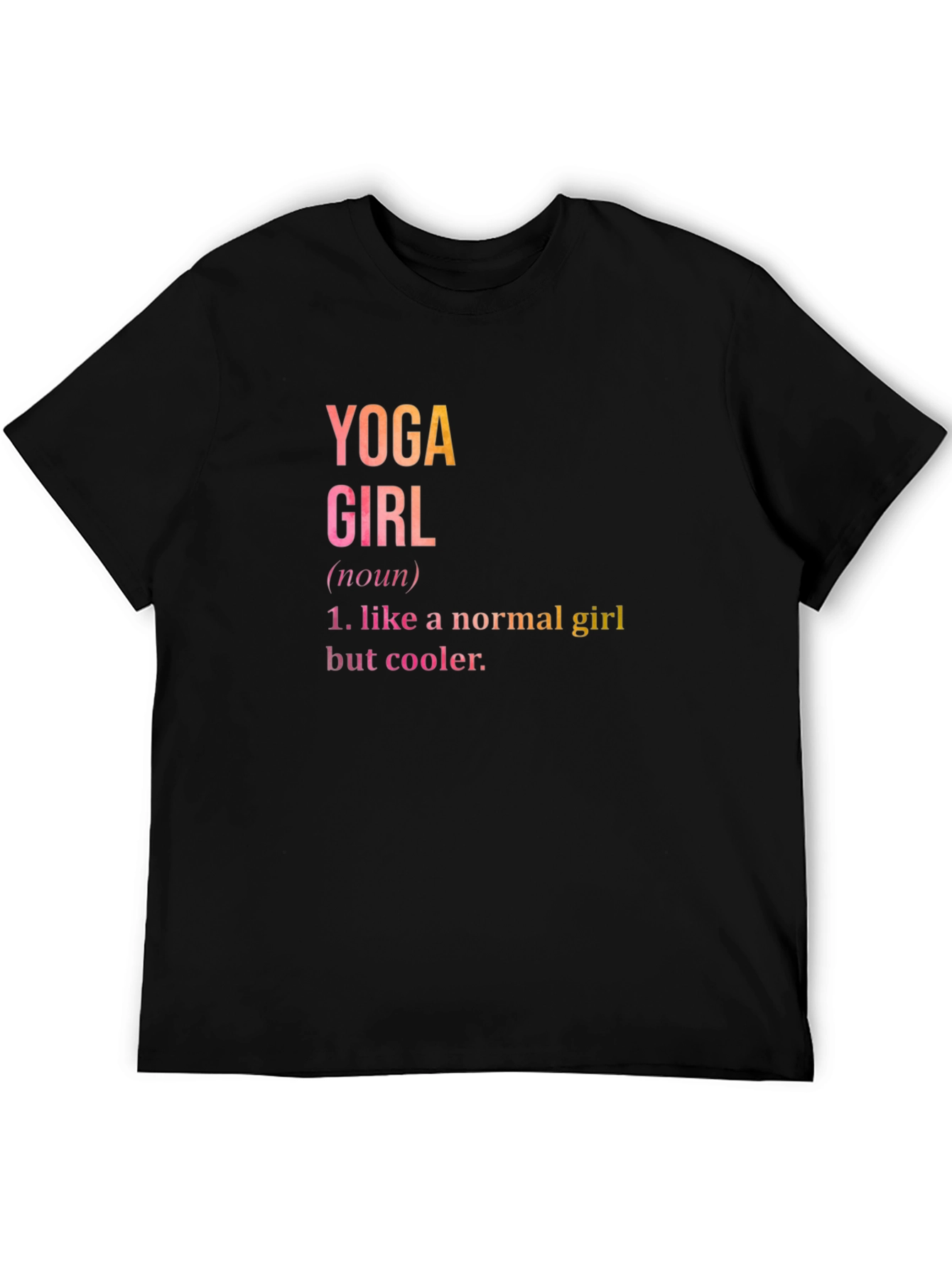 Camiseta Negra Yoga Girl: Comodidad y Estilo