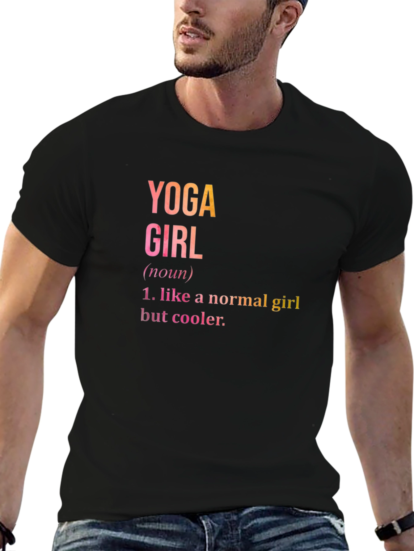 Camiseta Negra Yoga Girl: Comodidad y Estilo