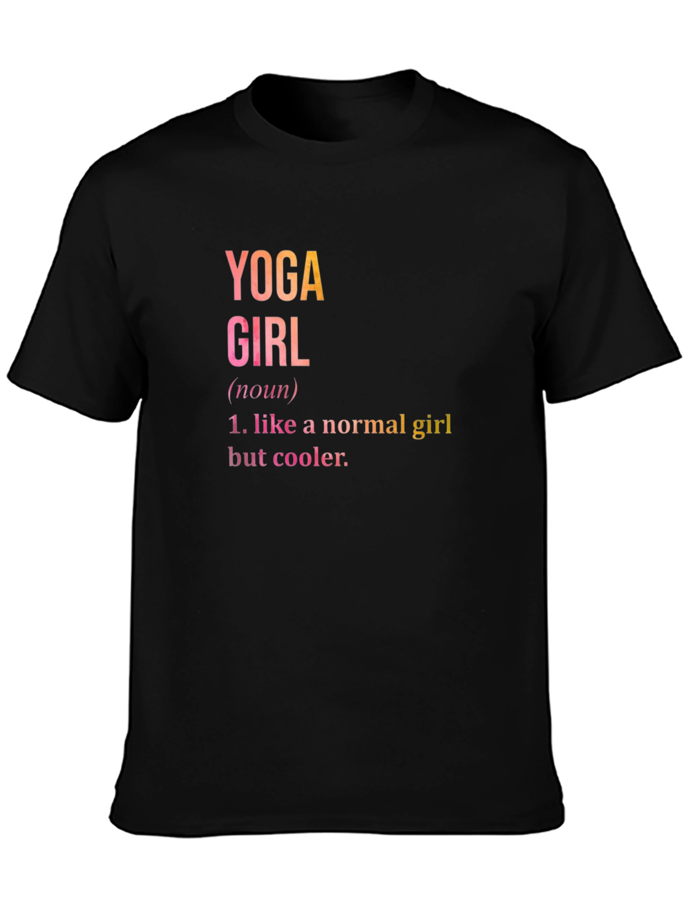 Camiseta Negra Yoga Girl: Comodidad y Estilo