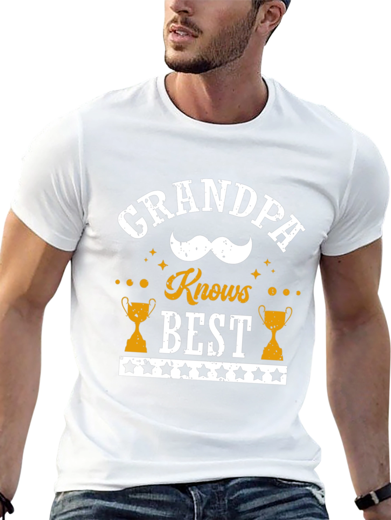 Camiseta Negra Grandpa Knows Best