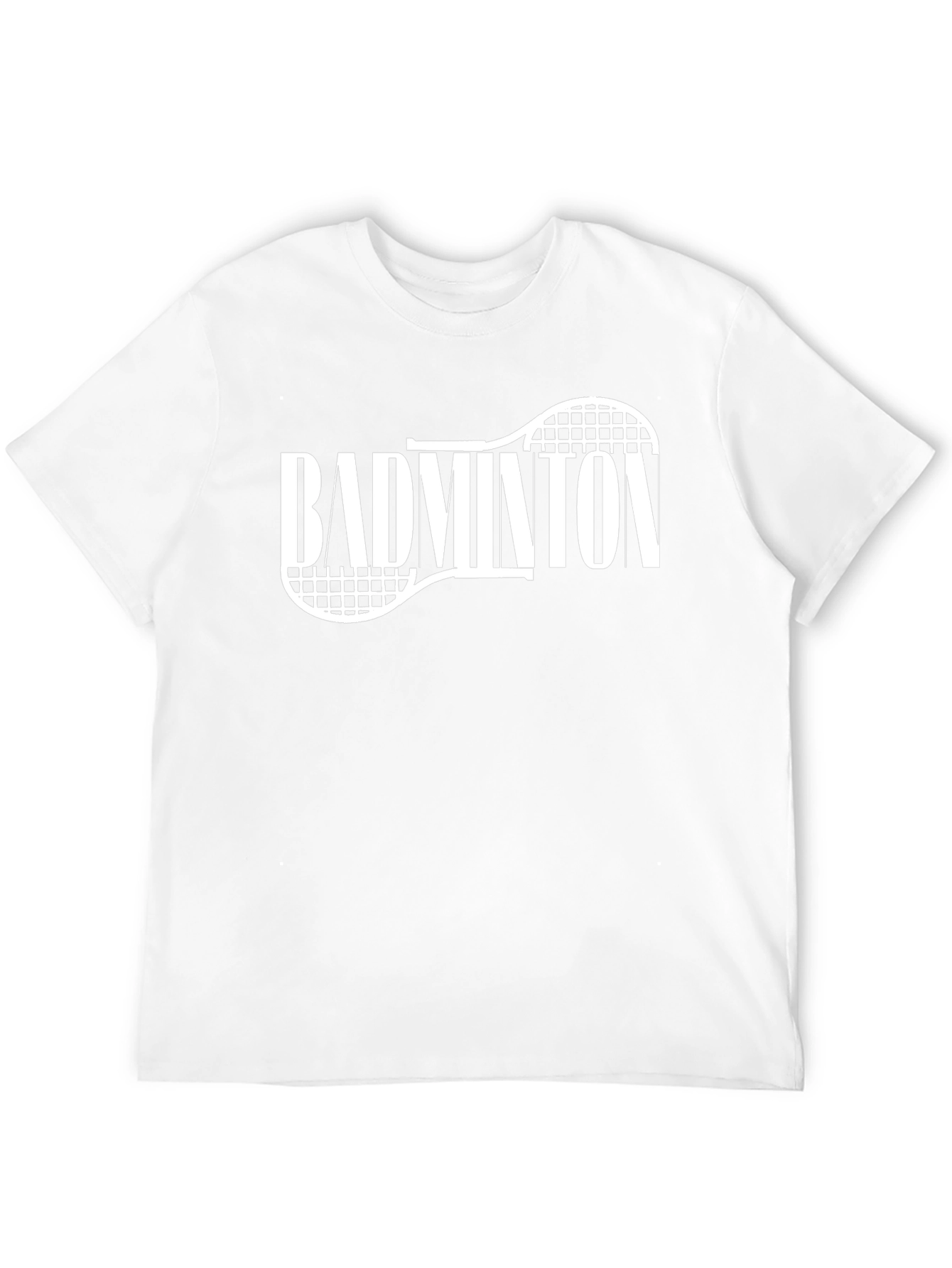 Camiseta Negra Badminton Raqueta Deportiva