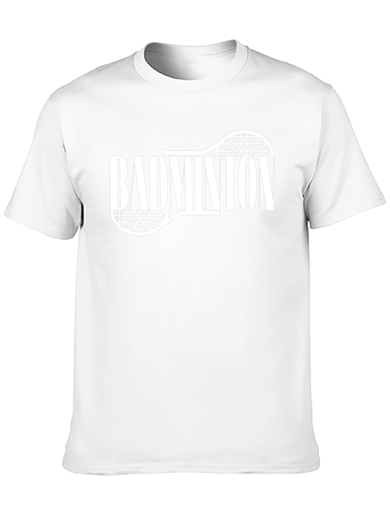 Camiseta Negra Badminton Raqueta Deportiva