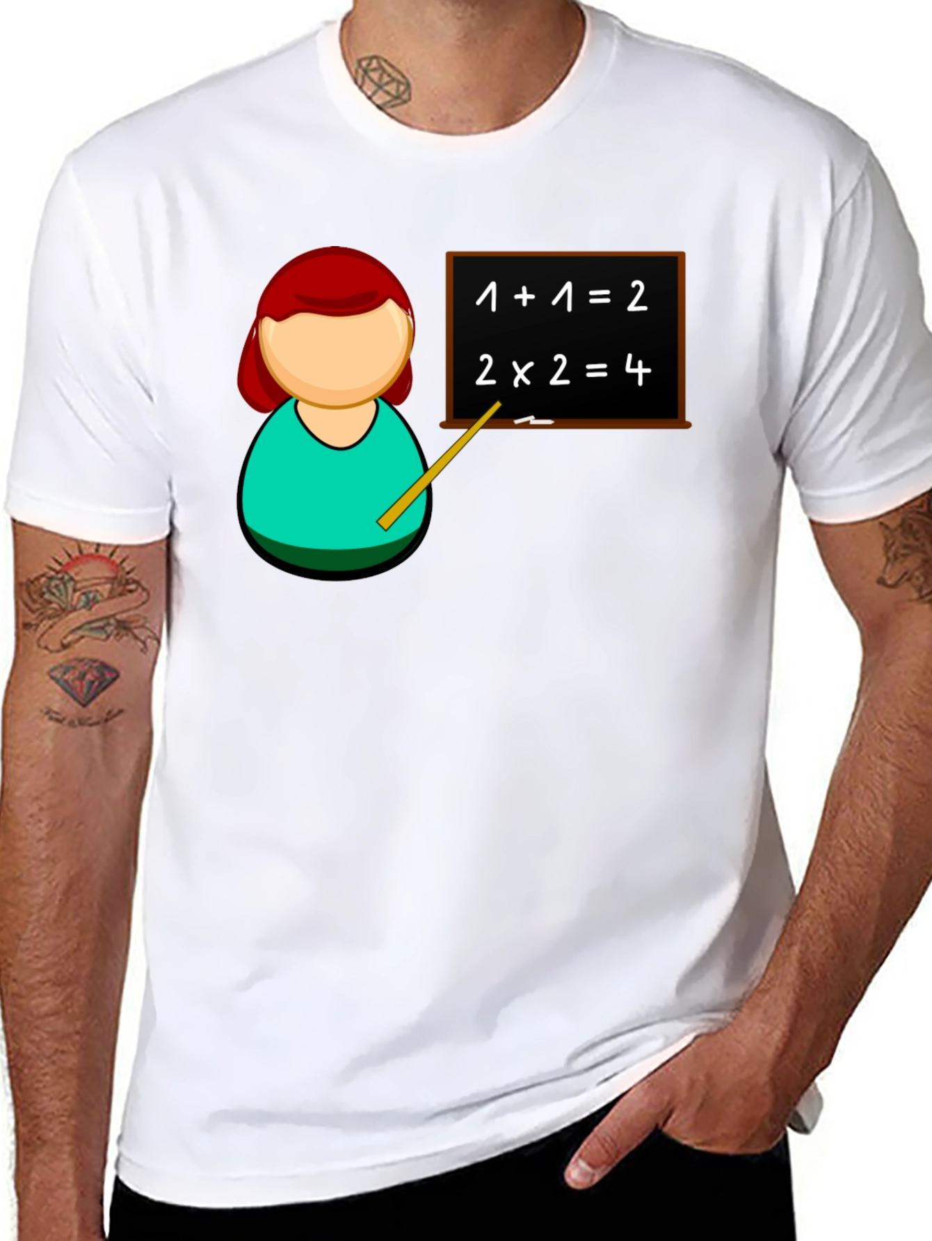 Camiseta Negra Profesor Matemáticas