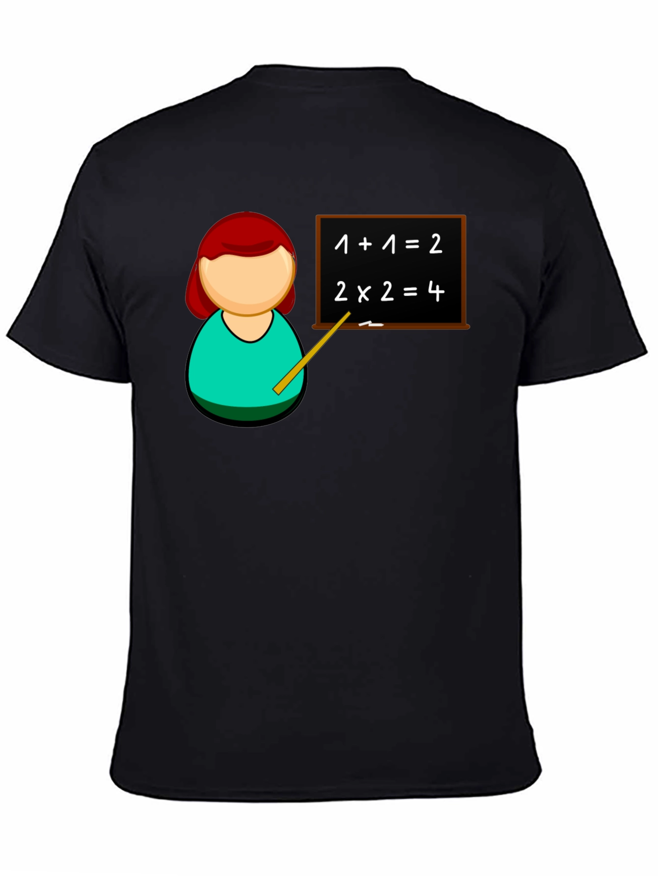 Camiseta Negra Profesor Matemáticas