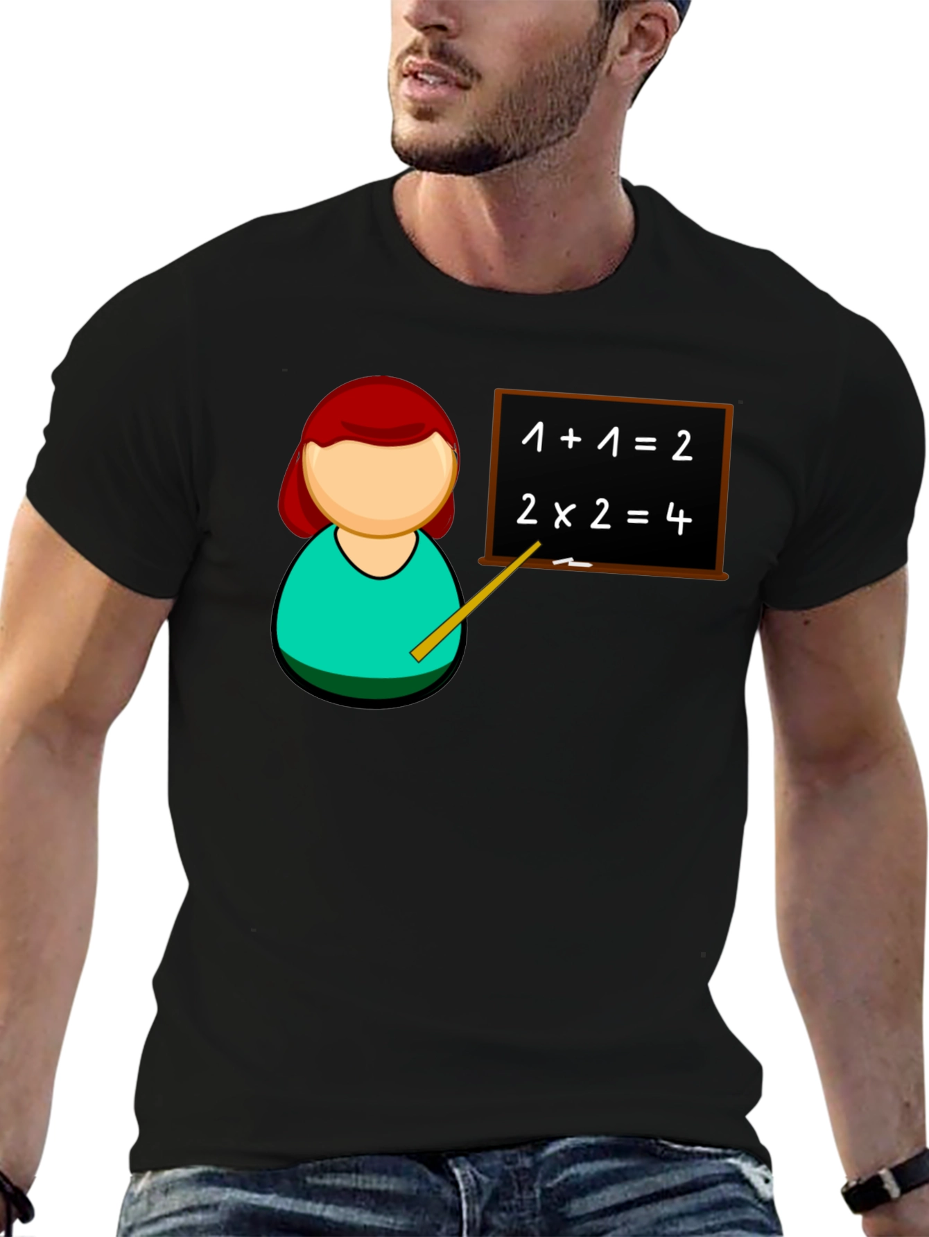 Camiseta Negra Profesor Matemáticas