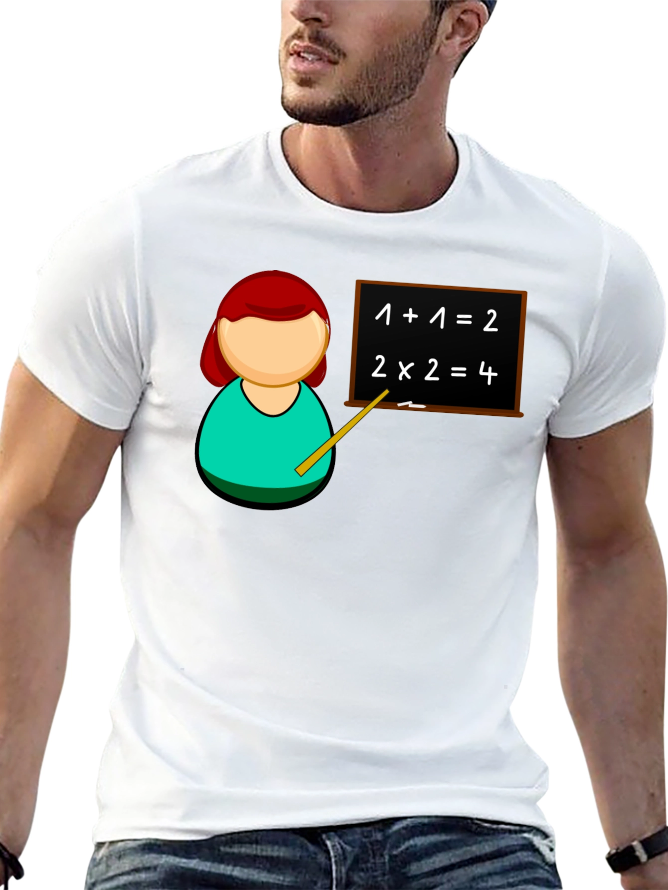 Camiseta Negra Profesor Matemáticas