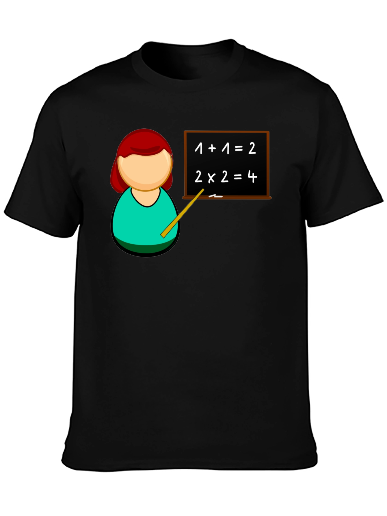 Camiseta Negra Profesor Matemáticas
