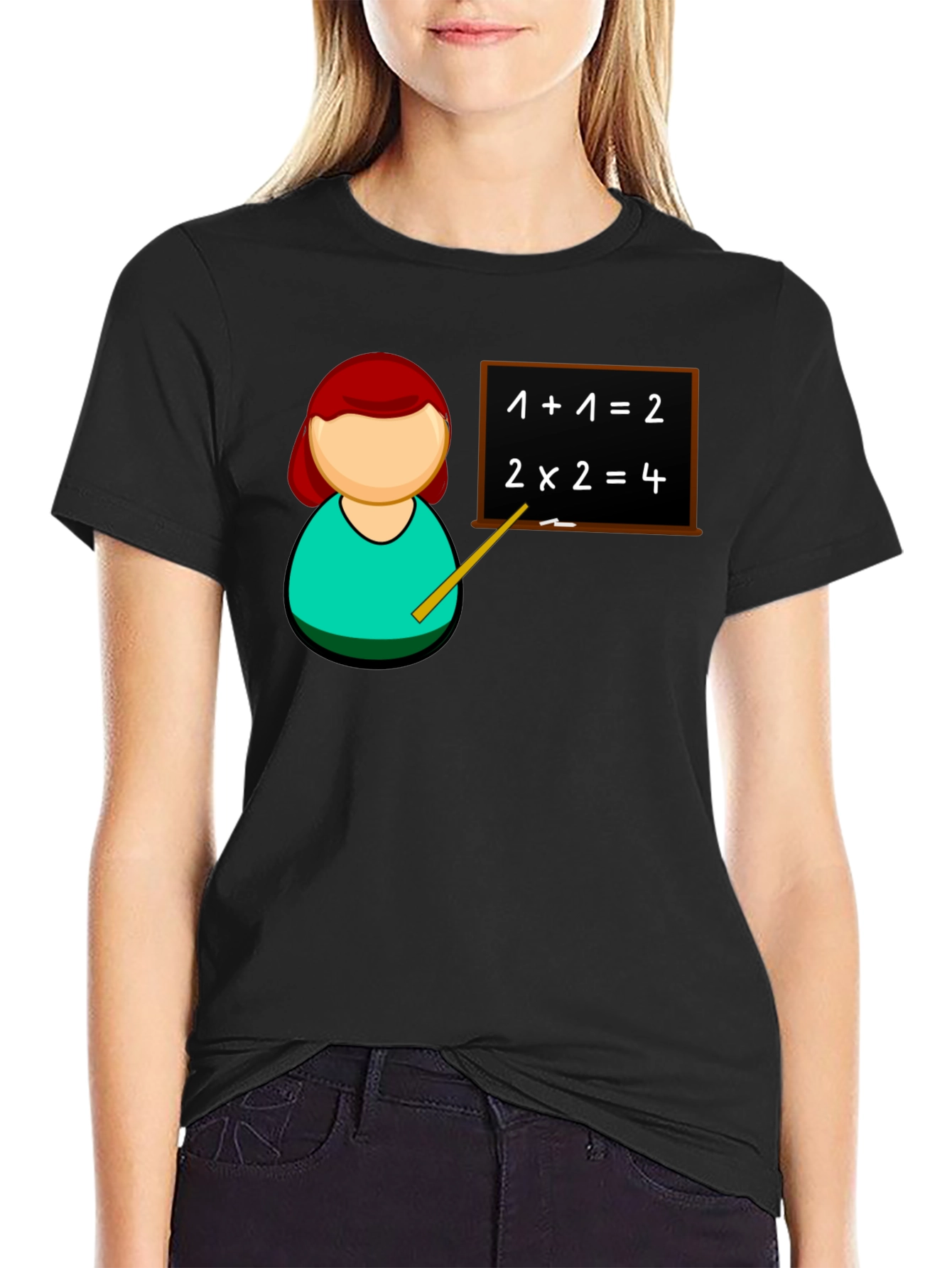 Camiseta Negra Profesor Matemáticas