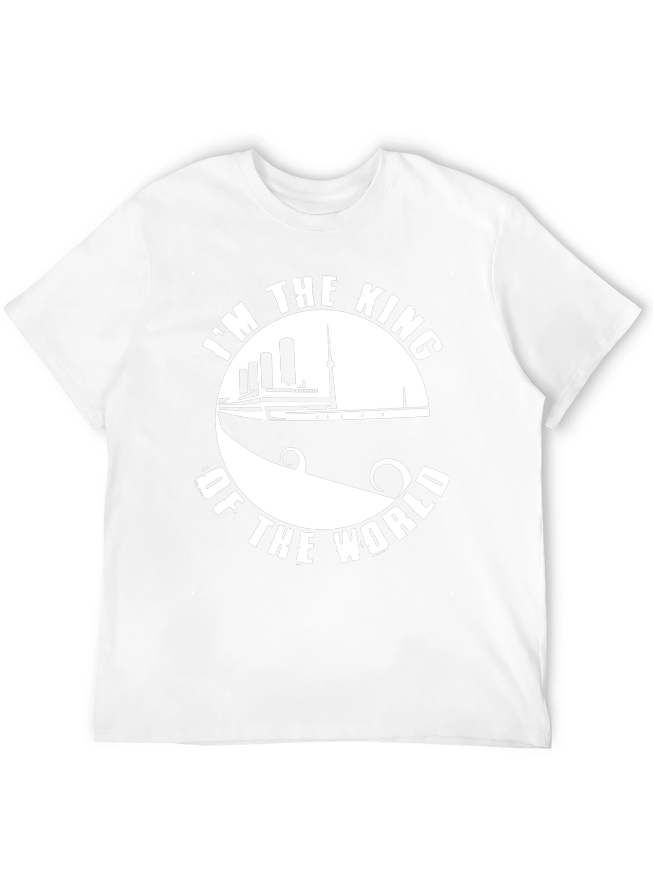 Camiseta Negra Soy el Rey del Mundo Titanic