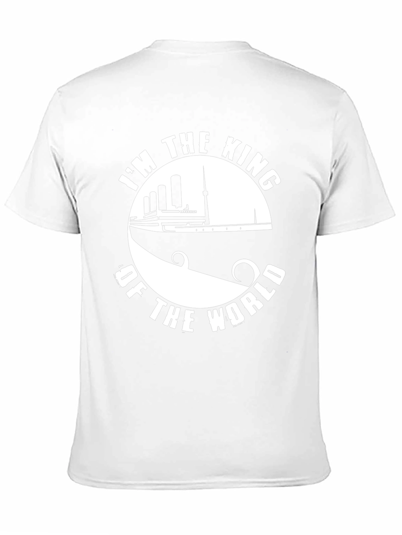 Camiseta Negra Soy el Rey del Mundo Titanic