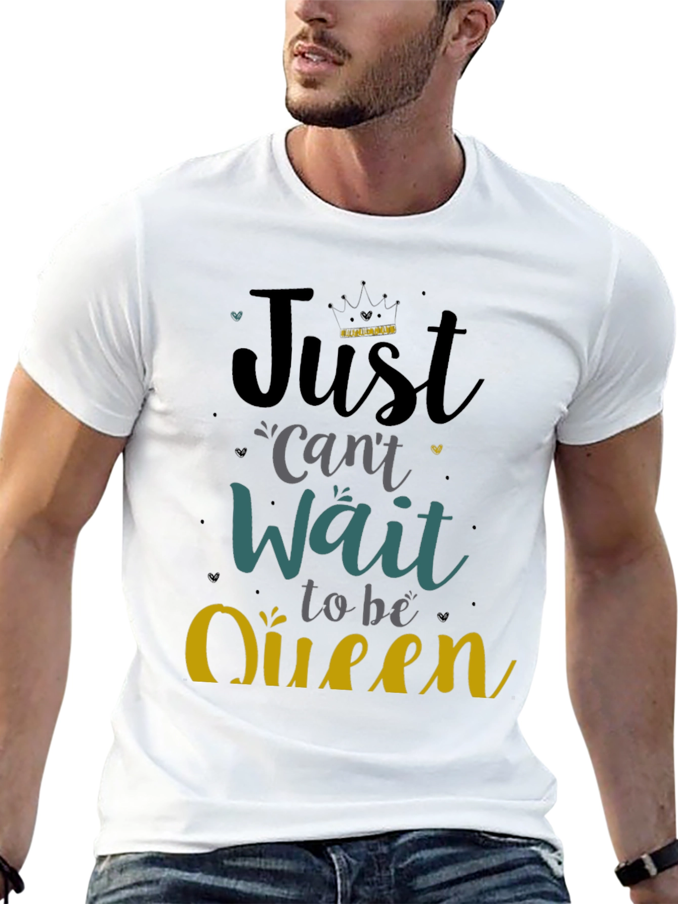 Camiseta Negra Just Cant Wait to be Queen