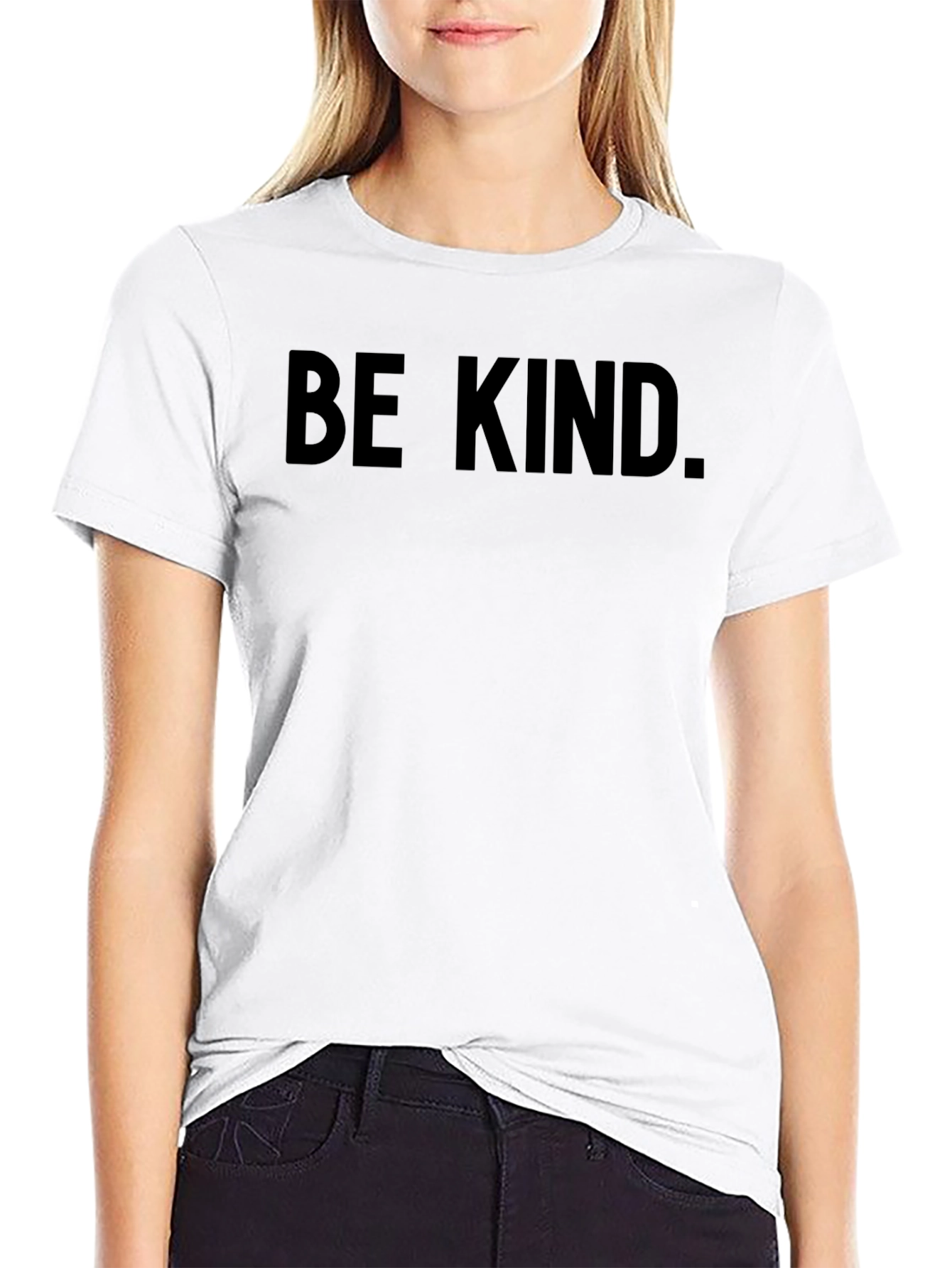 Camiseta Negra Sé Amable para Hombre