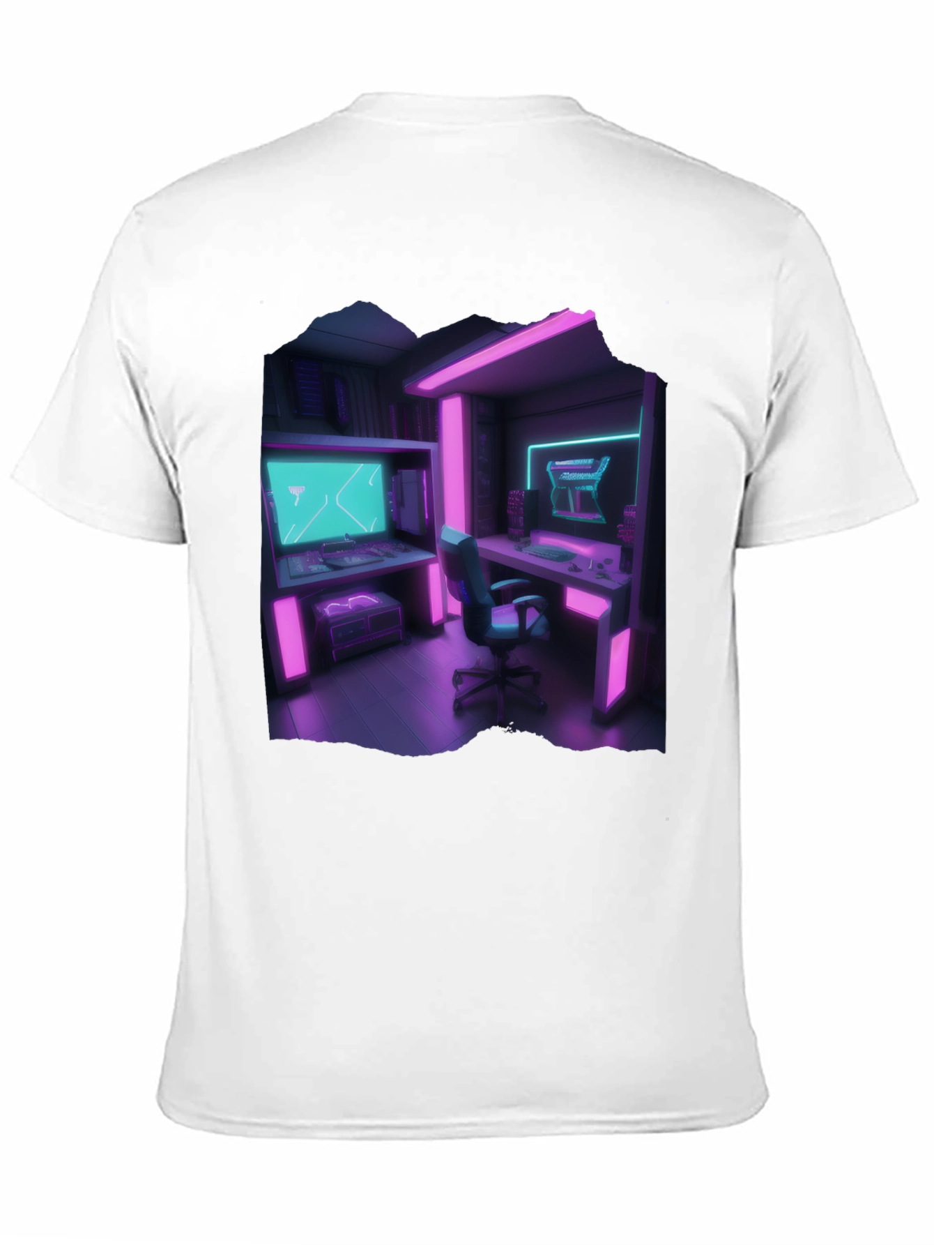 Camiseta Gamer Retro - Sala de Juegos Neón