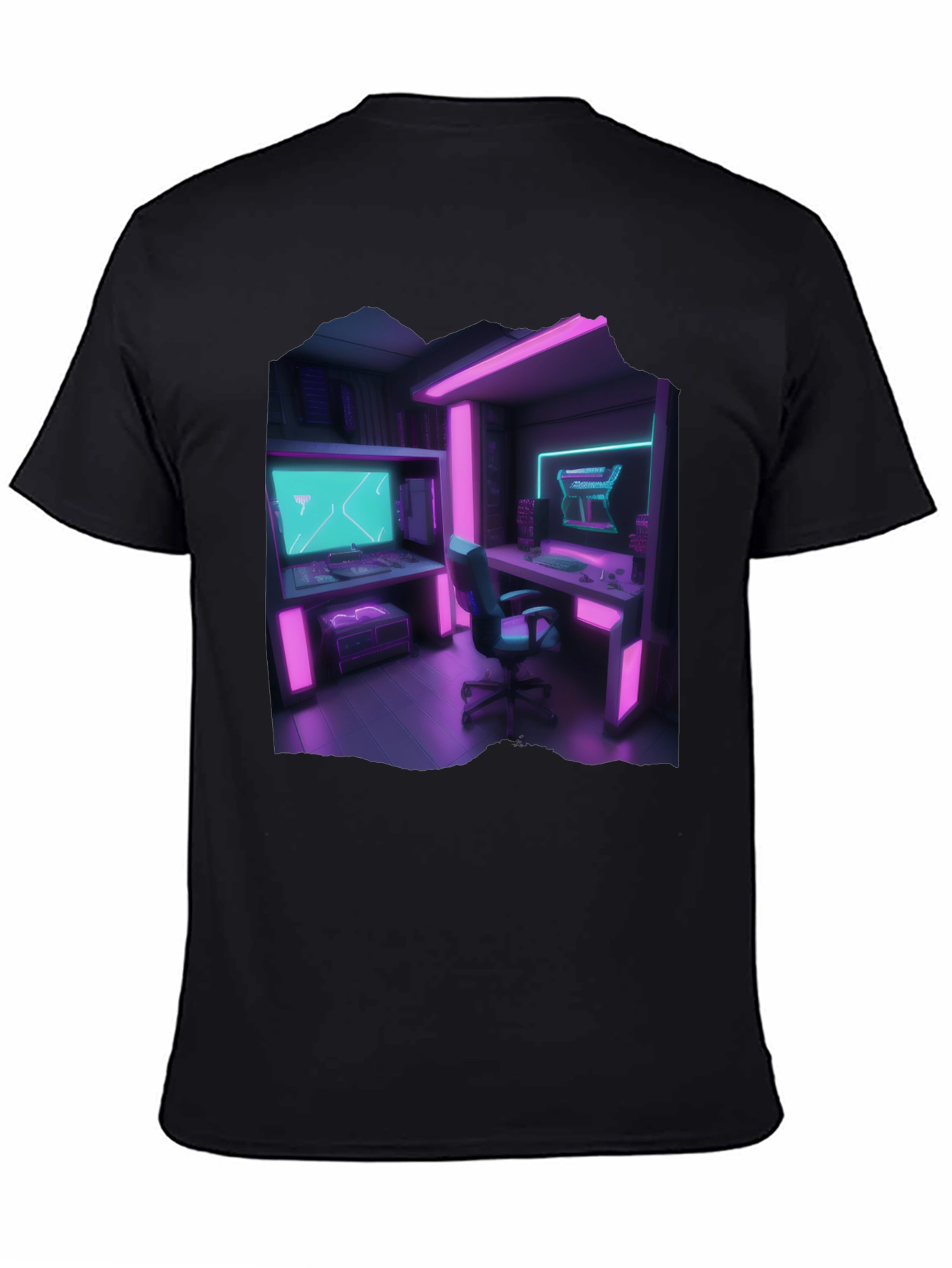Camiseta Gamer Retro - Sala de Juegos Neón