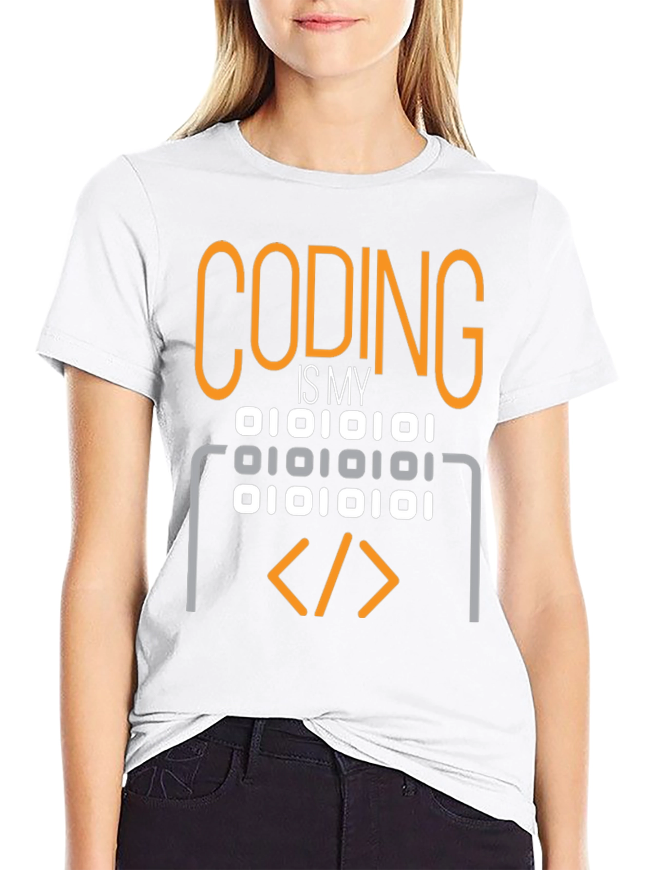 Camiseta Coding is My: Diseño Binario para Programadores