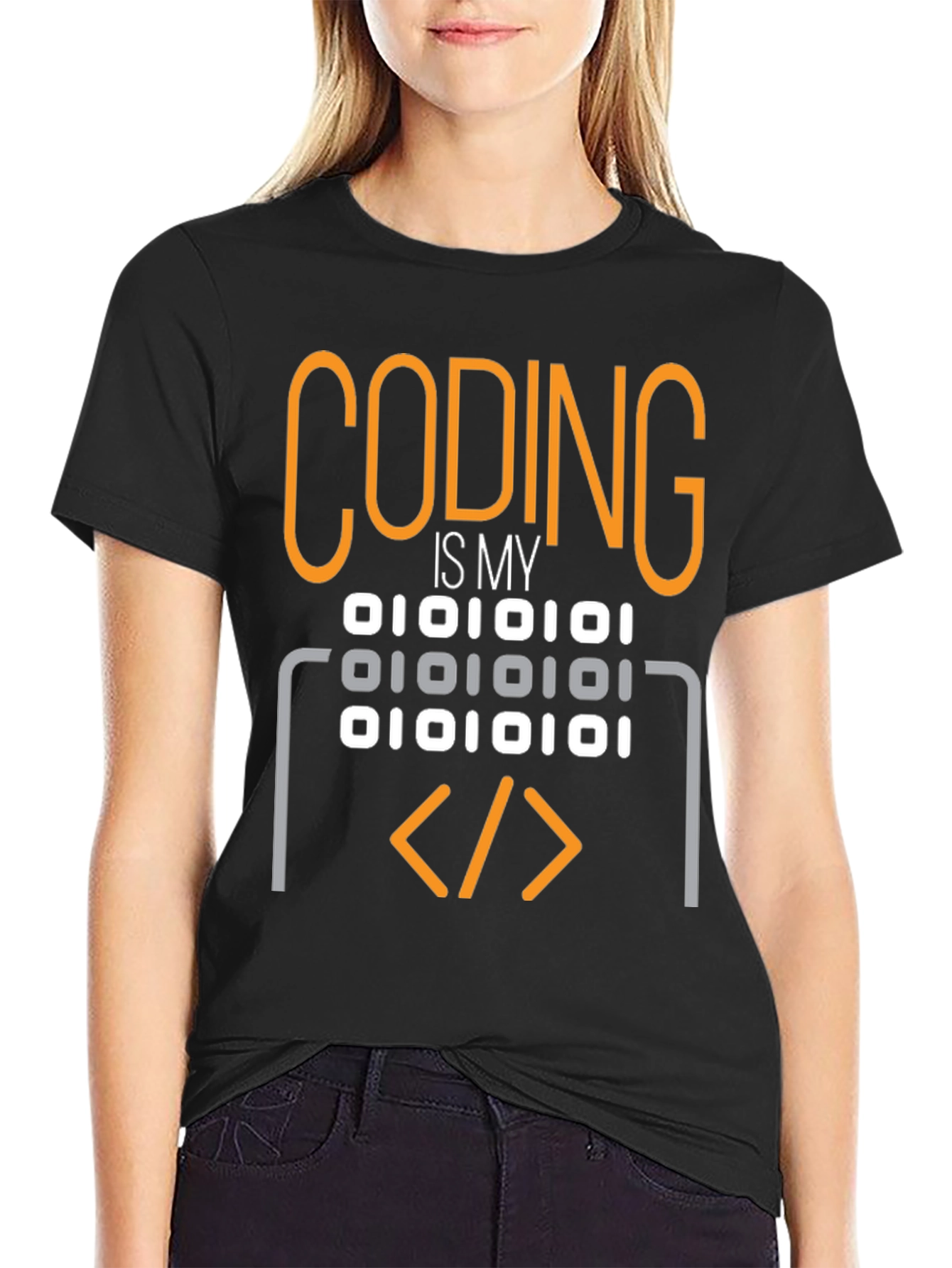 Camiseta Coding is My: Diseño Binario para Programadores
