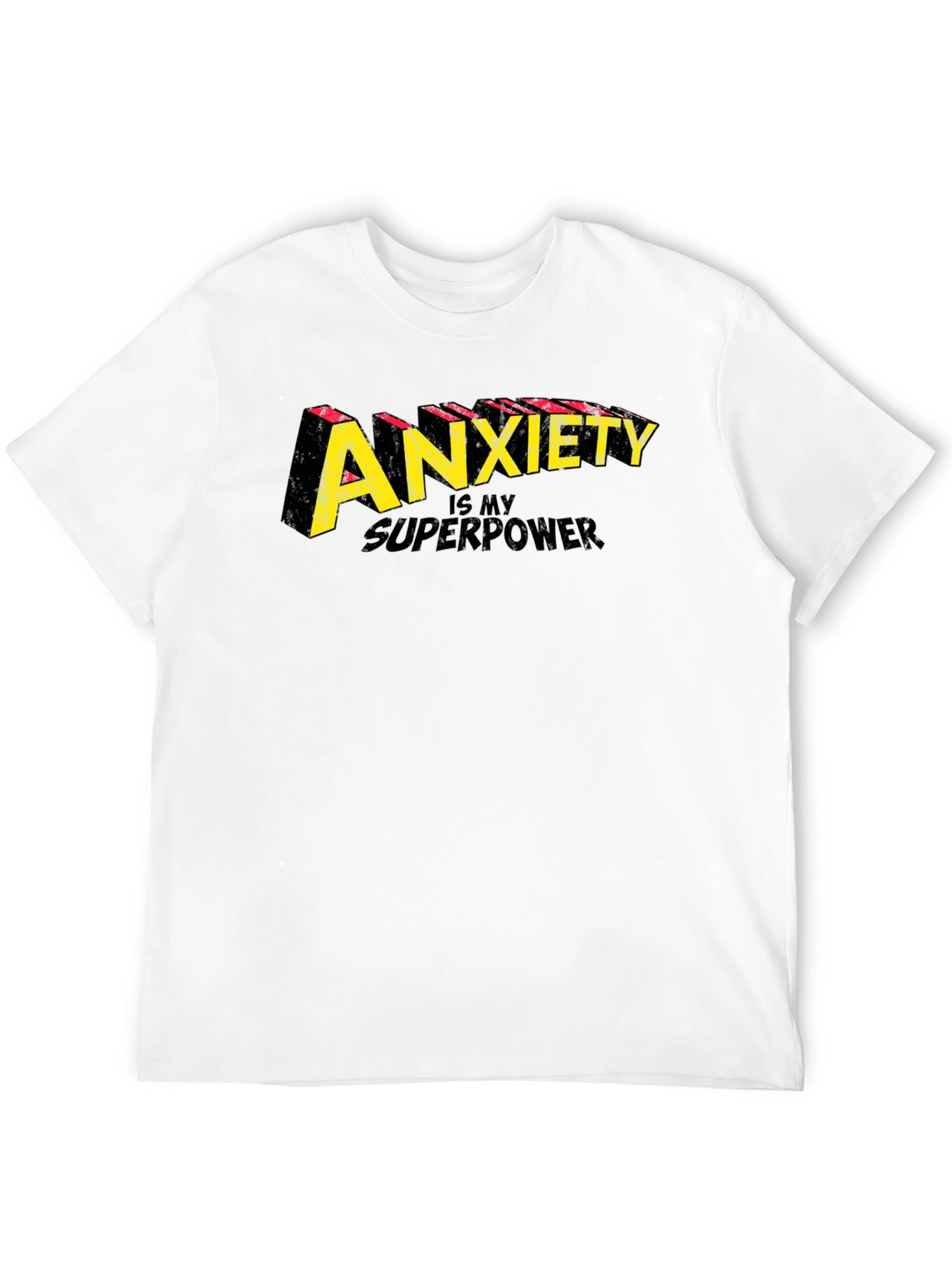 Camiseta Negra Ansiedad es mi Superpoder