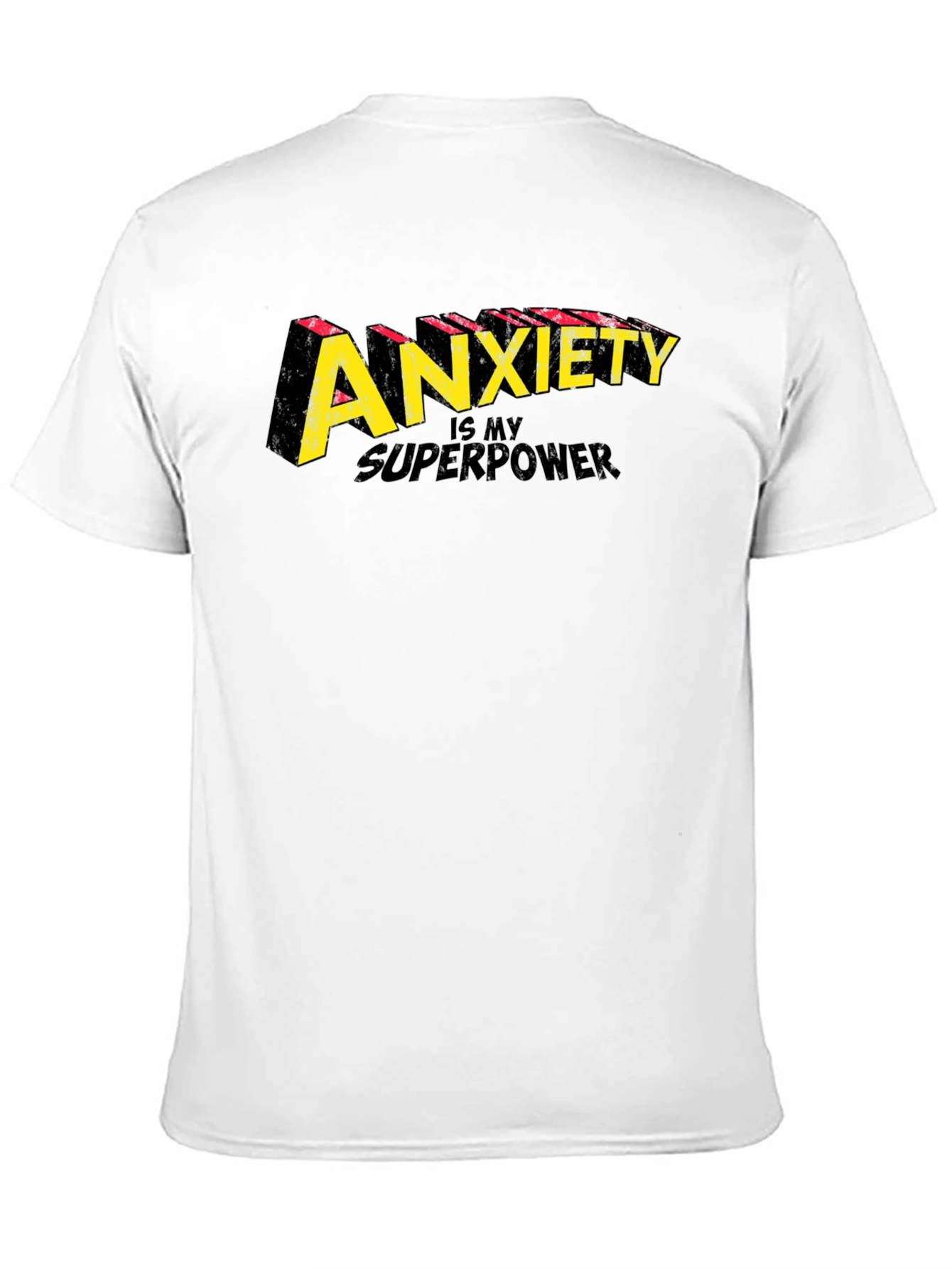 Camiseta Negra Ansiedad es mi Superpoder