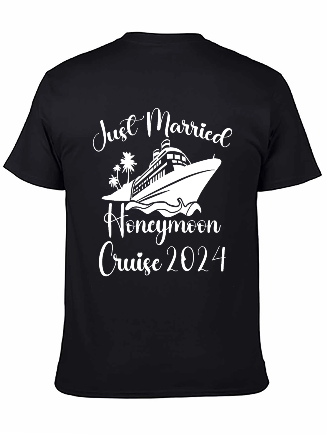 Camiseta Recién Casados Crucero 2024 Negra