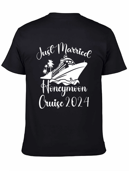 Camiseta Recién Casados Crucero 2024 Negra
