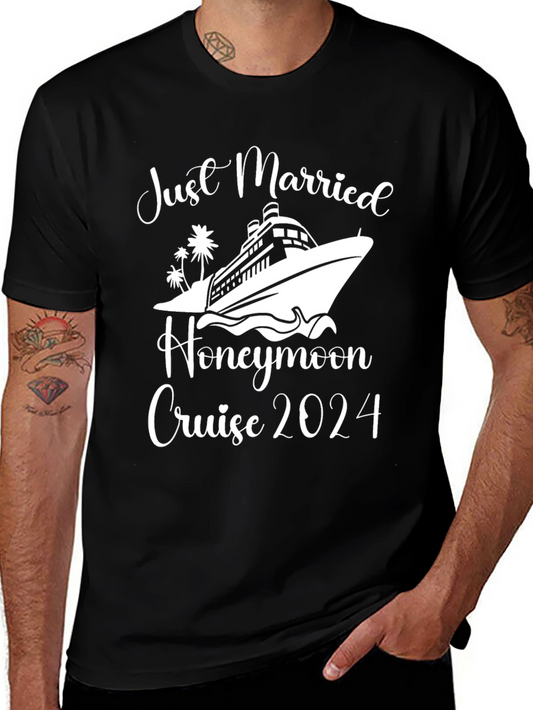 Camiseta Recién Casados Crucero 2024 Negra