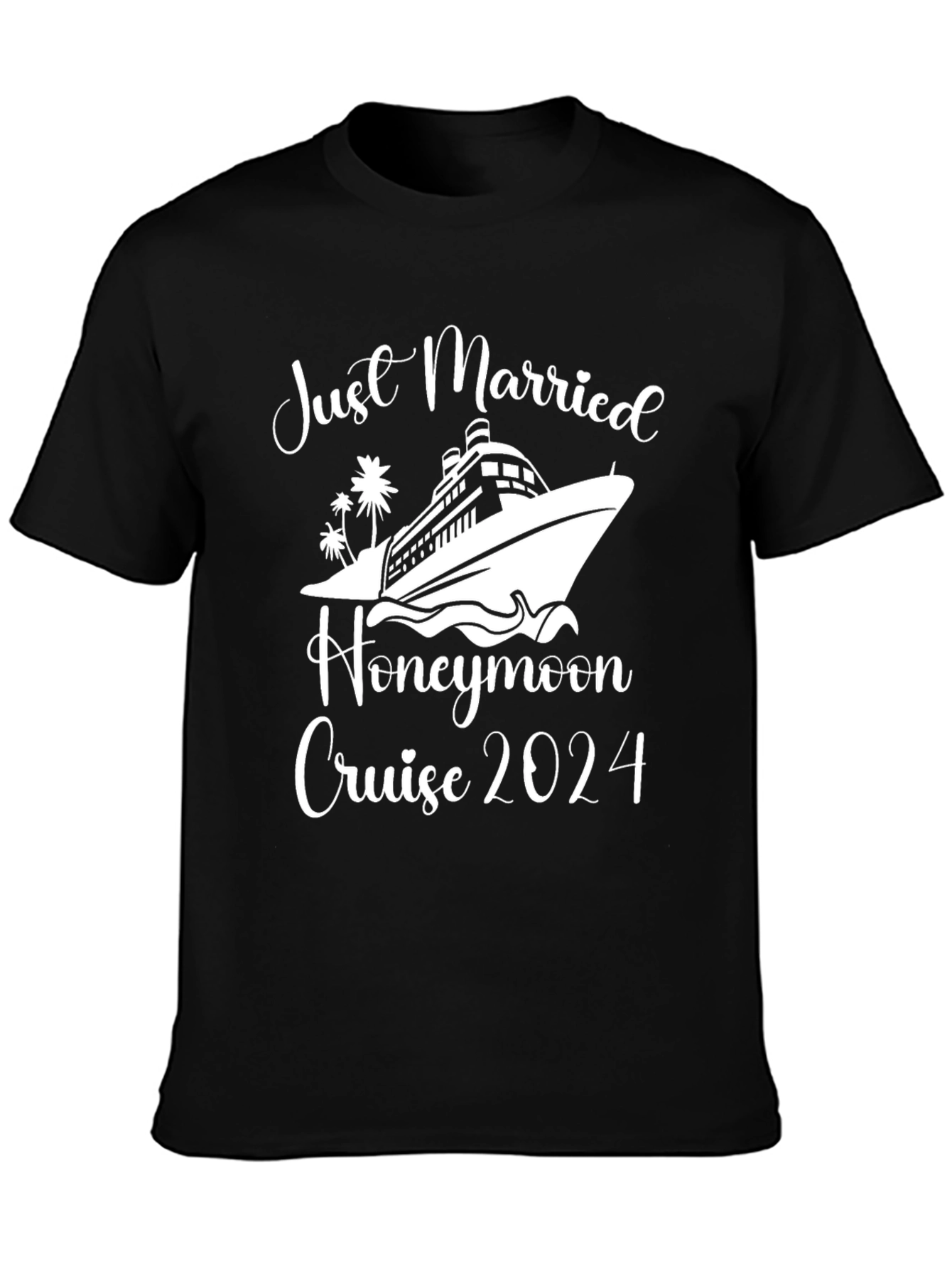 Camiseta Recién Casados Crucero 2024 Negra
