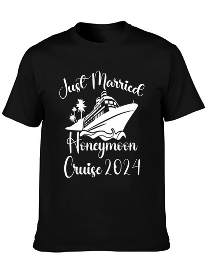 Camiseta Recién Casados Crucero 2024 Negra