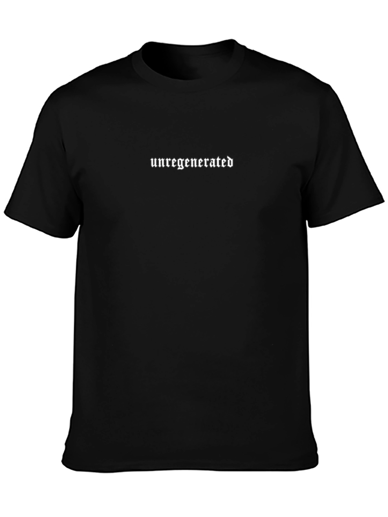 Camiseta Negra Unregenerated Estilo Gótico