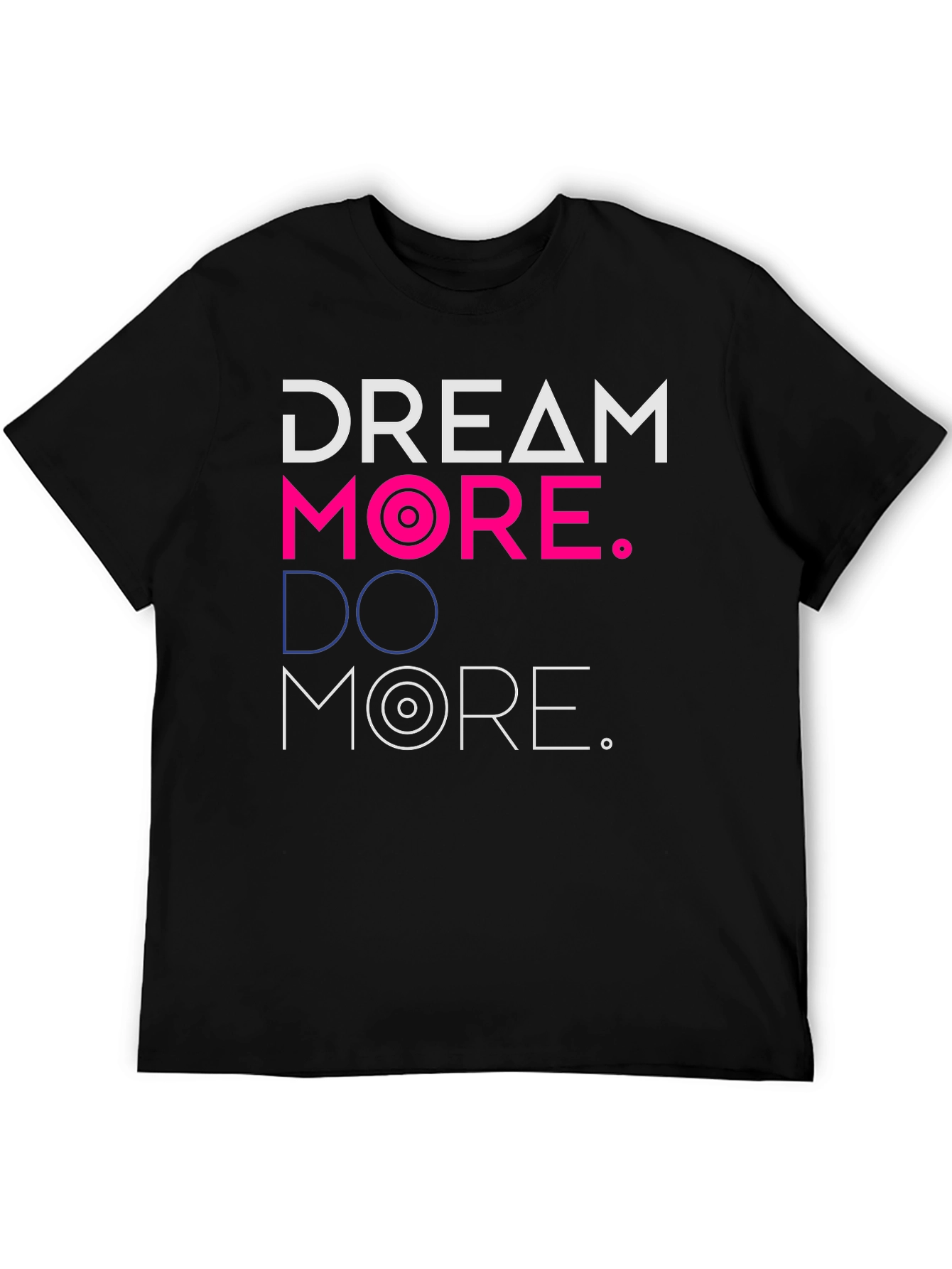 Camiseta Negra Dream More. Do More.