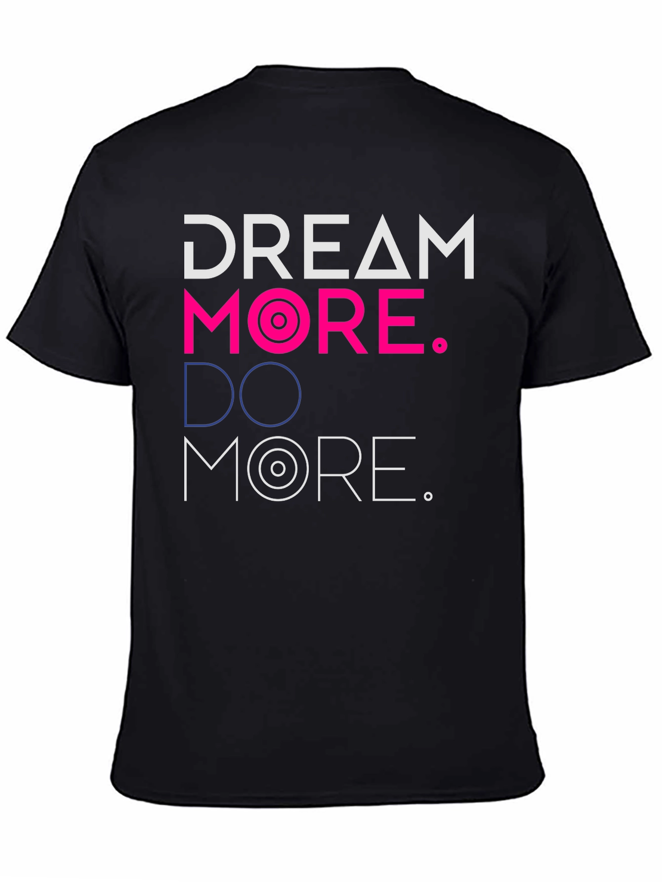 Camiseta Negra Dream More. Do More.