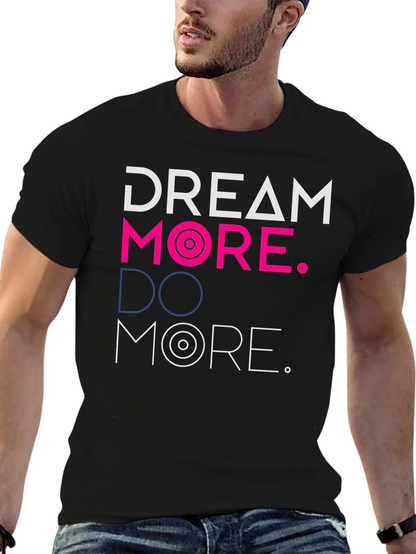 Camiseta Negra Dream More. Do More.