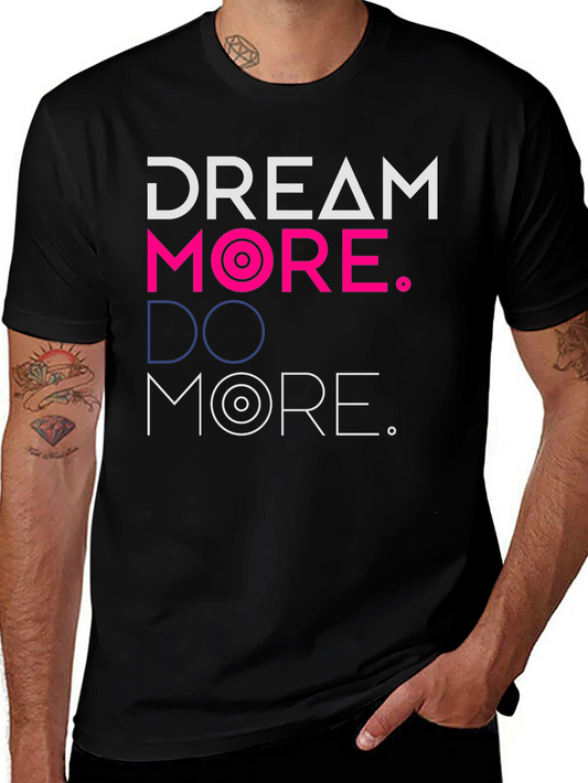 Camiseta Negra Dream More. Do More.