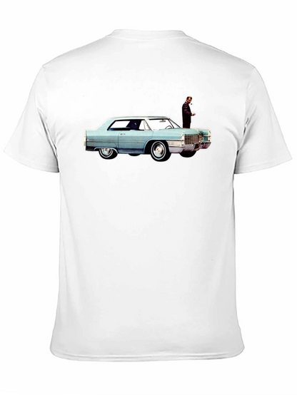 Camiseta Hombre Coche Clásico y Figura Elegante