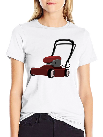 Camiseta Negra con Diseño de Cortacésped