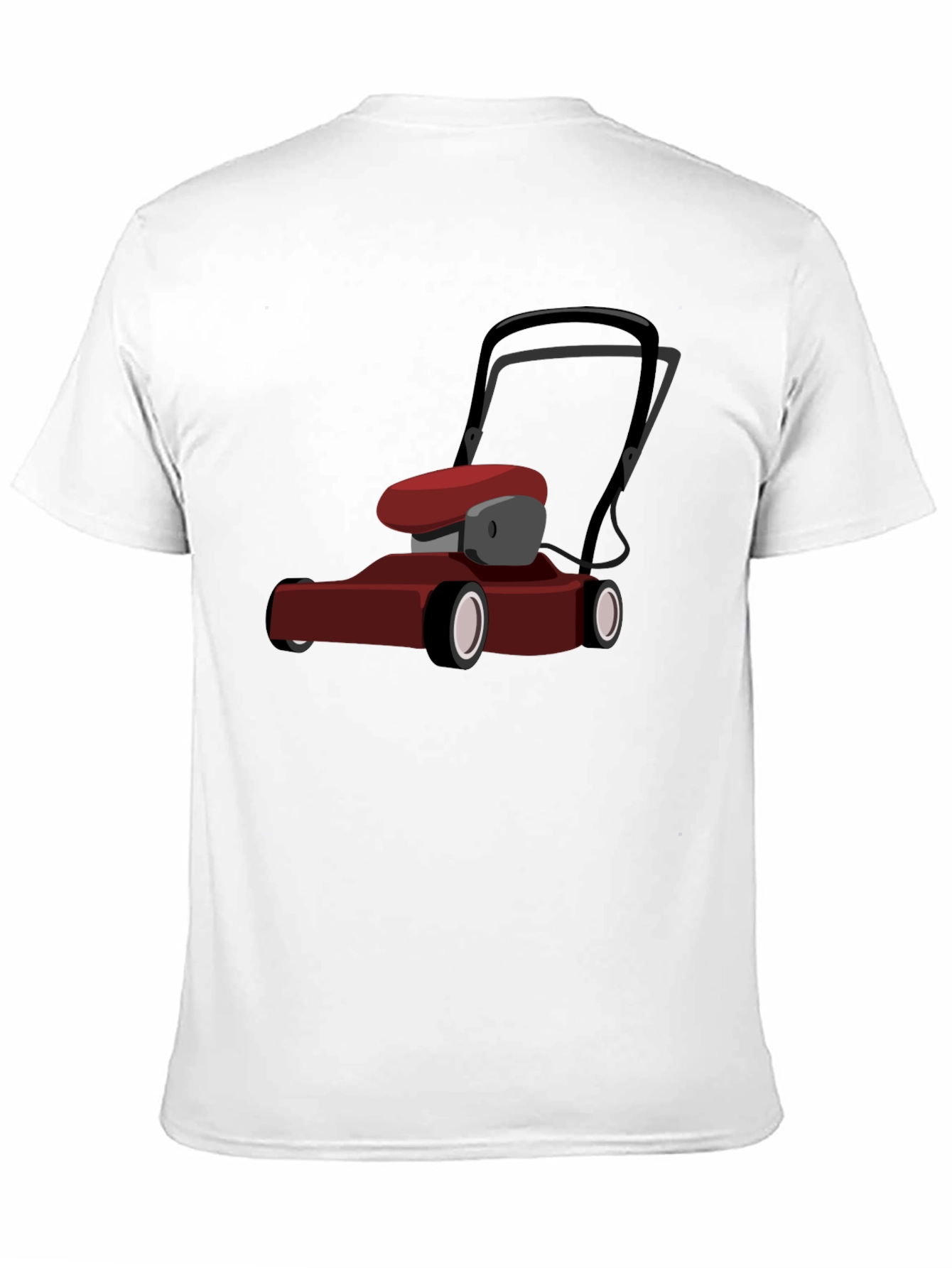 Camiseta Negra con Diseño de Cortacésped