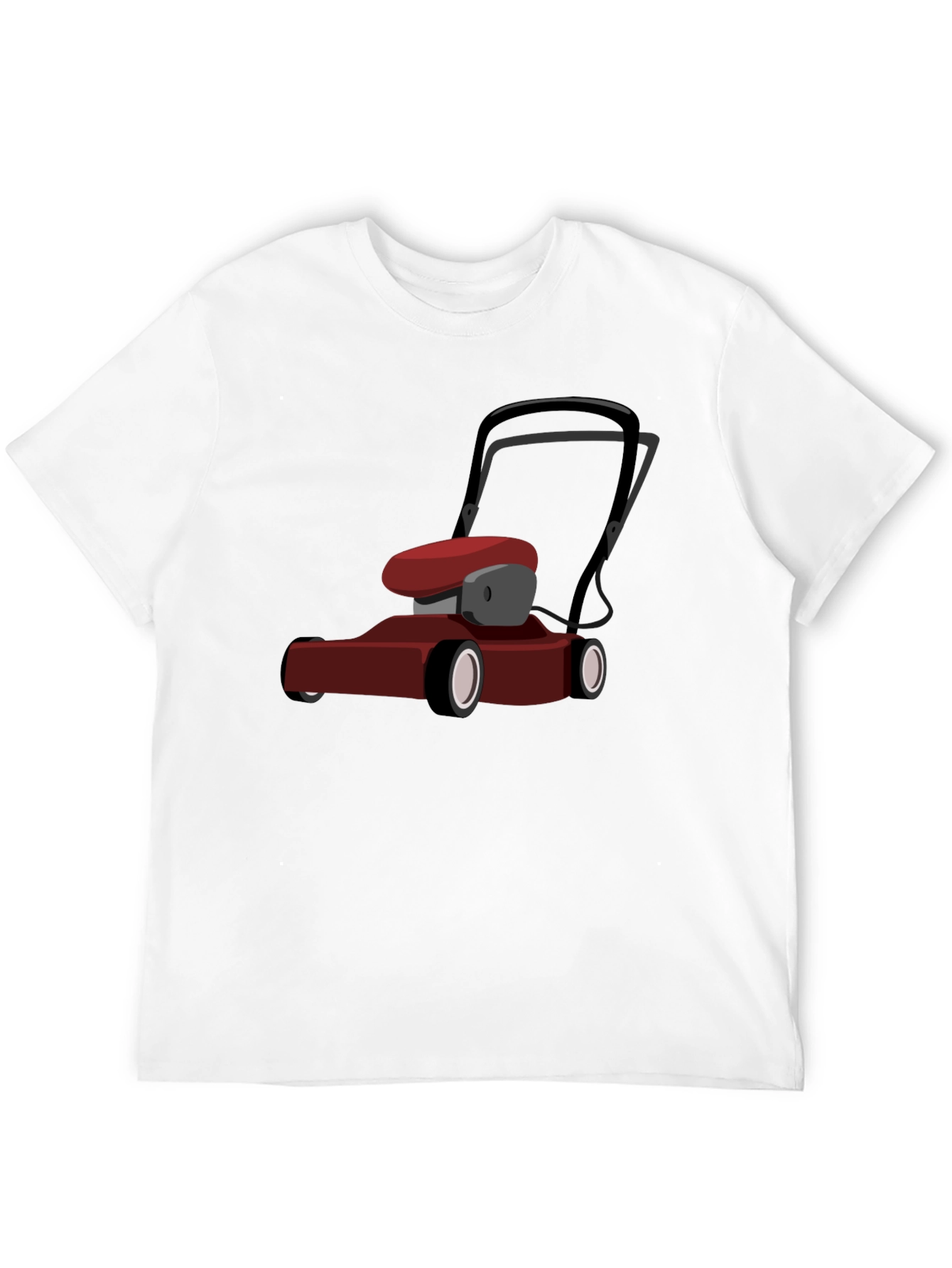 Camiseta Negra con Diseño de Cortacésped