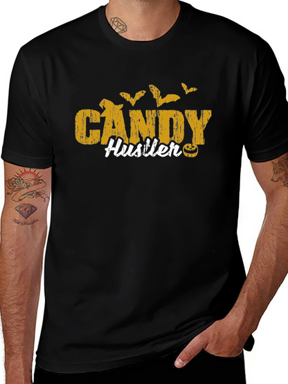 Camiseta Negra Candy Hustler Halloween