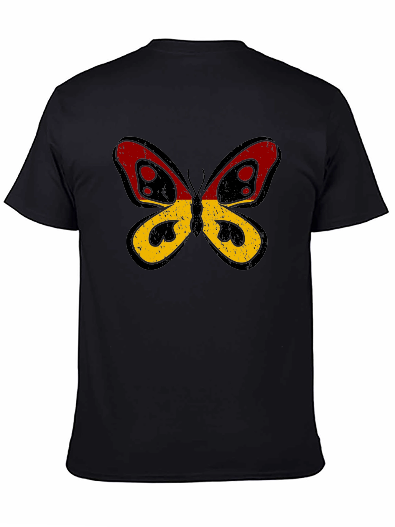 Camiseta Negra con Mariposa Alemania