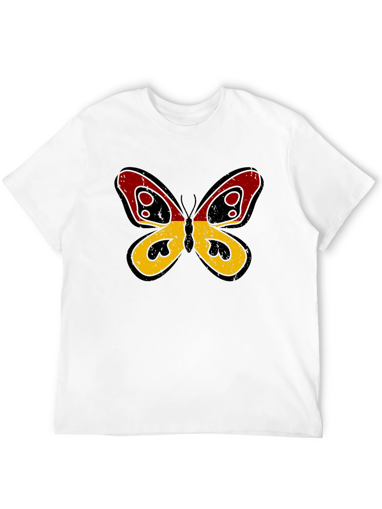 Camiseta Negra con Mariposa Alemania