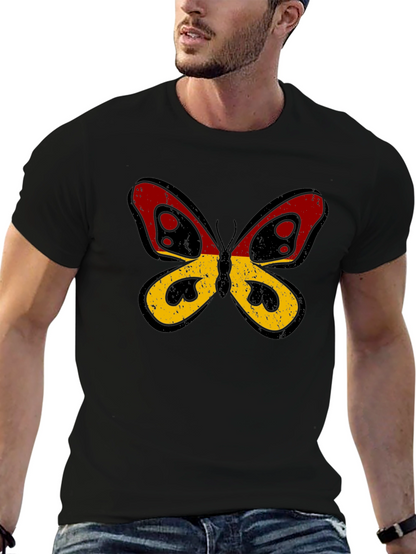 Camiseta Negra con Mariposa Alemania