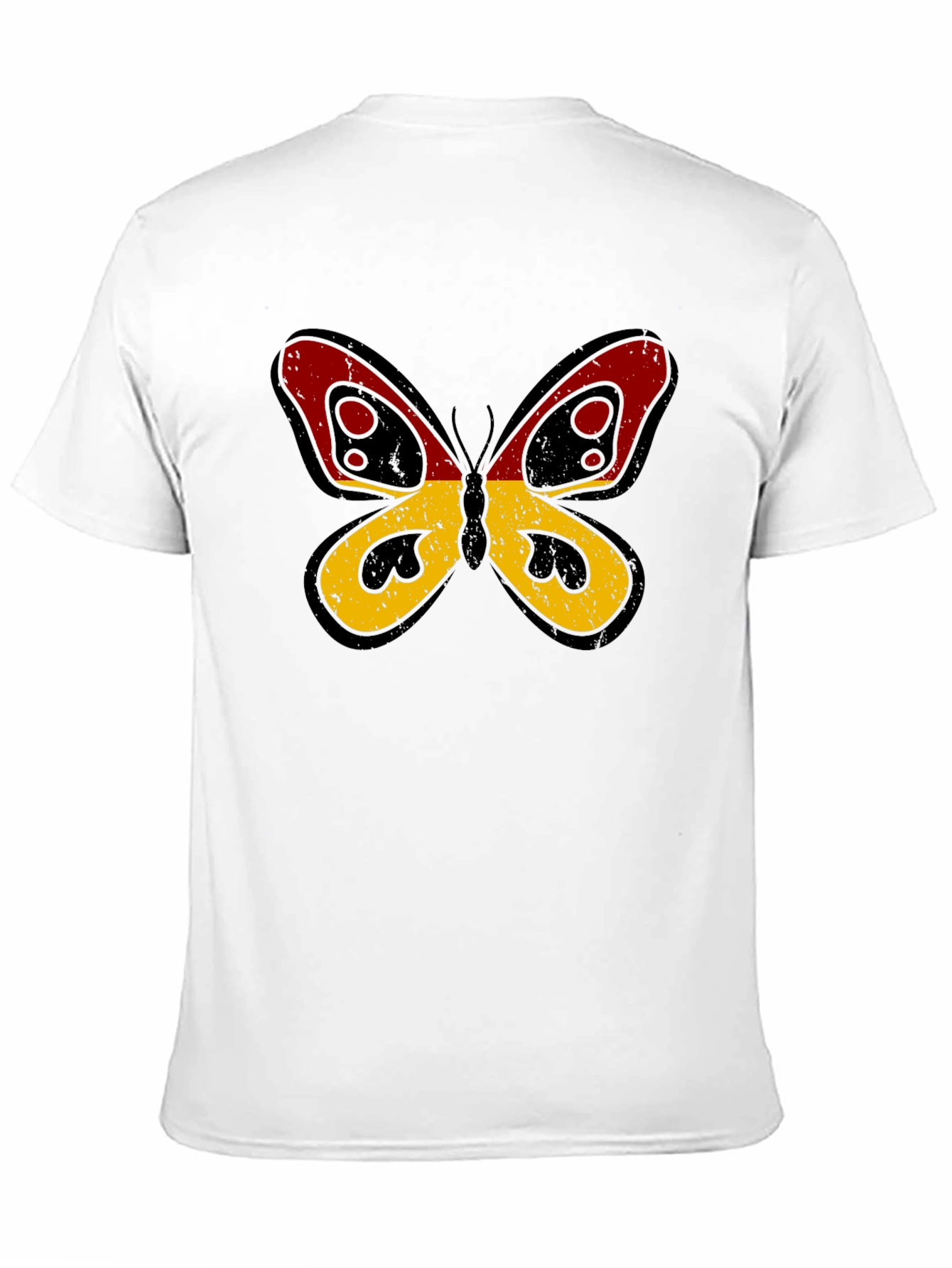 Camiseta Negra con Mariposa Alemania