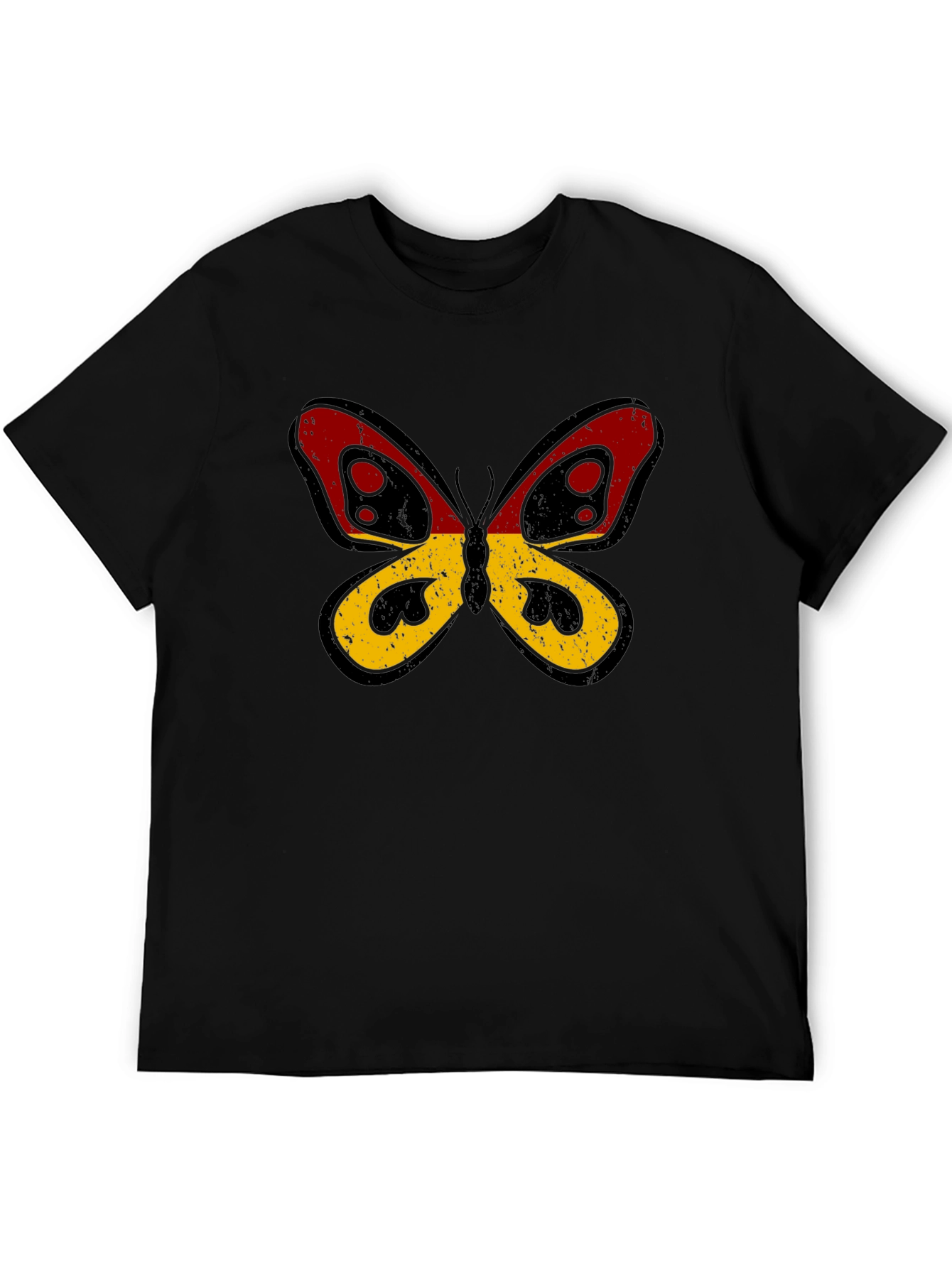 Camiseta Negra con Mariposa Alemania