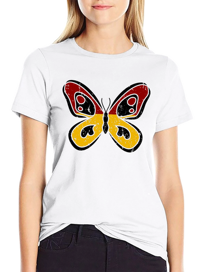 Camiseta Negra con Mariposa Alemania