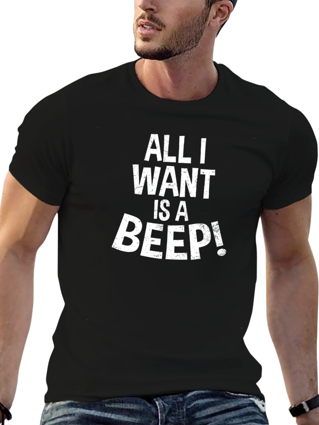 Camiseta Negra All I Want is a Beep!