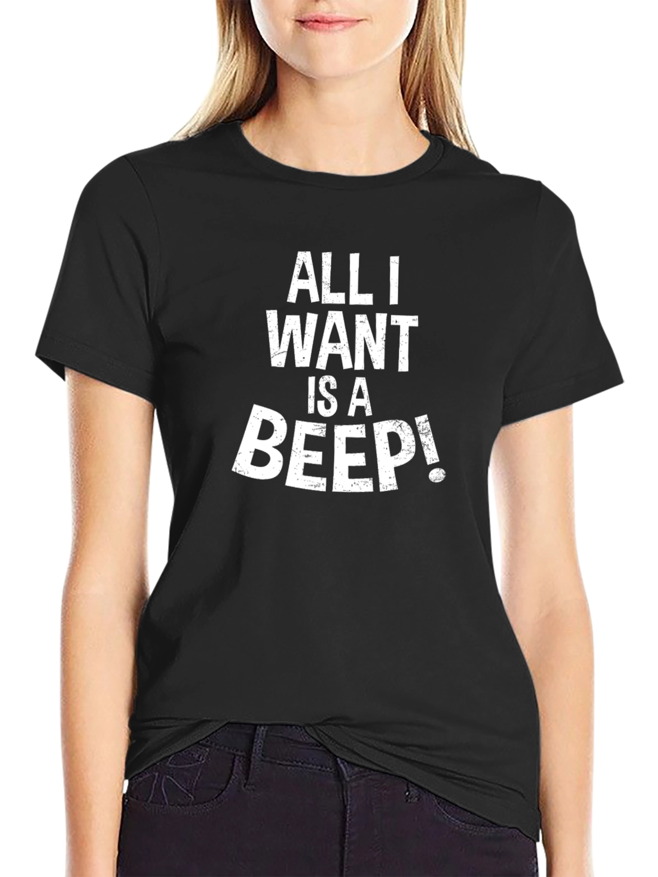 Camiseta Negra All I Want is a Beep!
