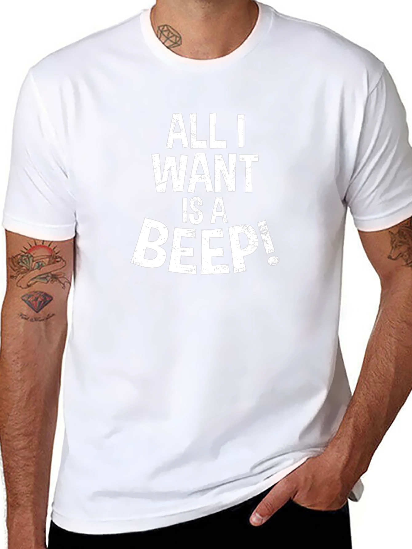Camiseta Negra All I Want is a Beep!