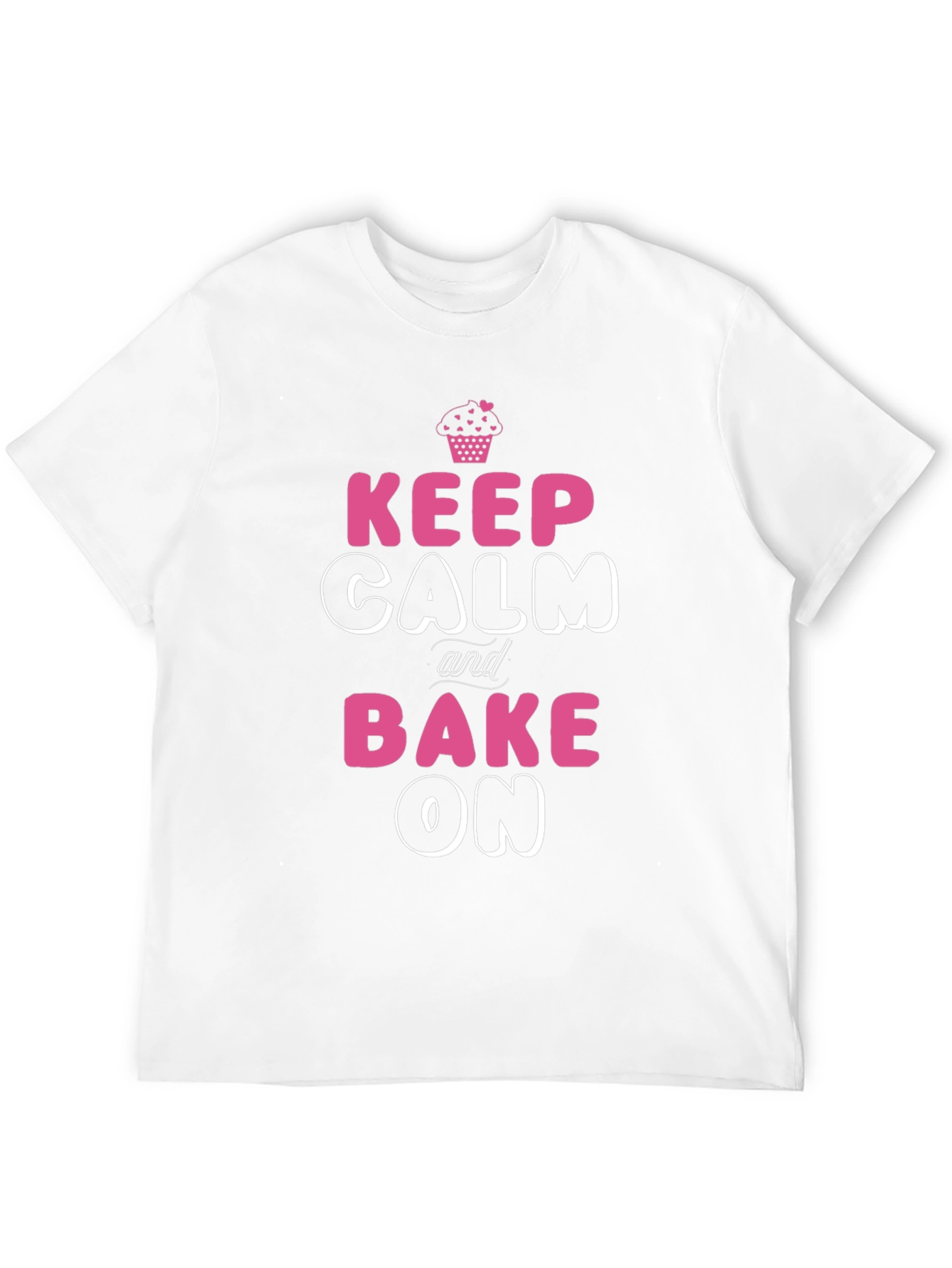Camiseta Negra Keep Calm and Bake On