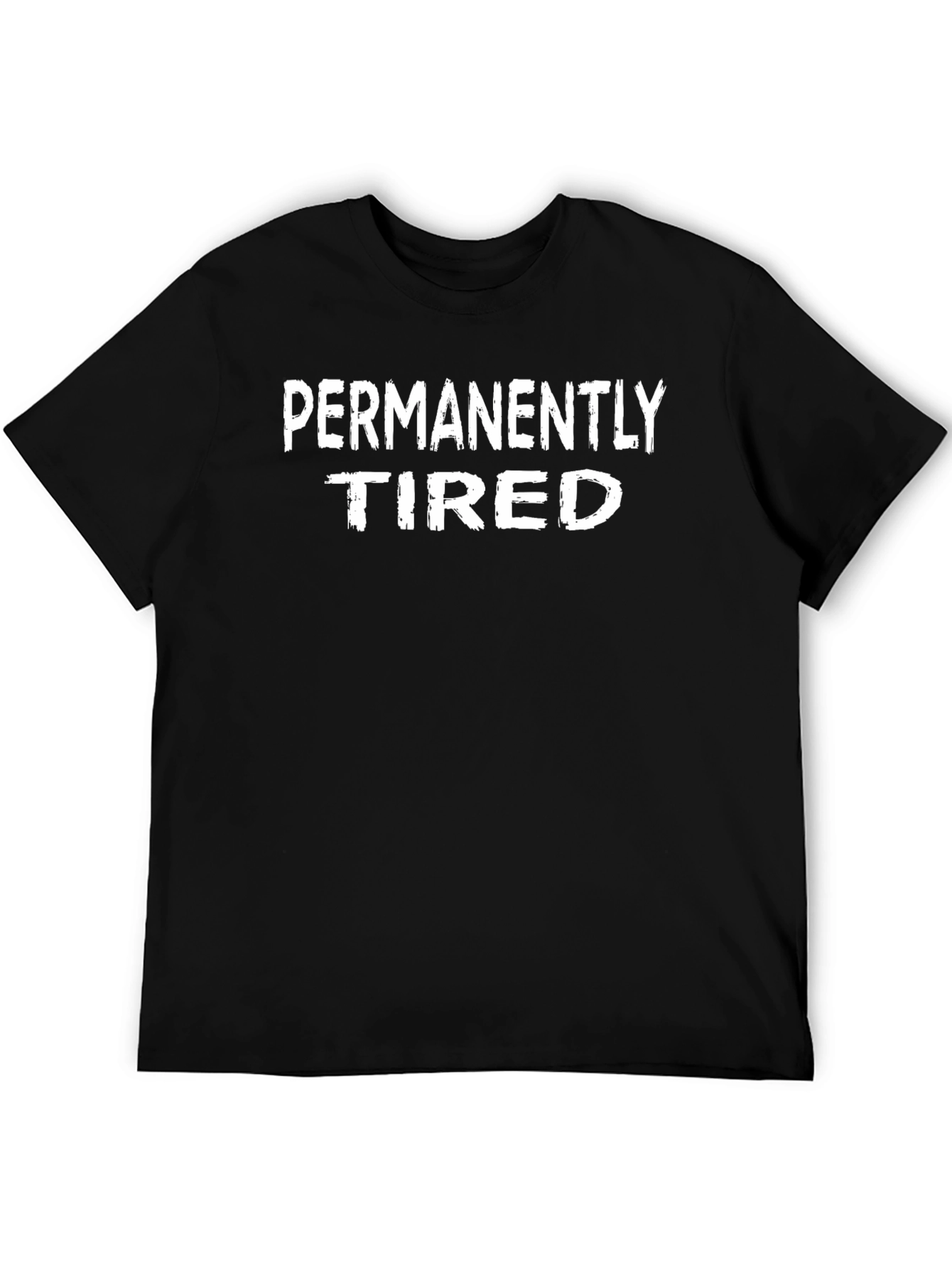 Camiseta Negra: Permanentemente Cansado