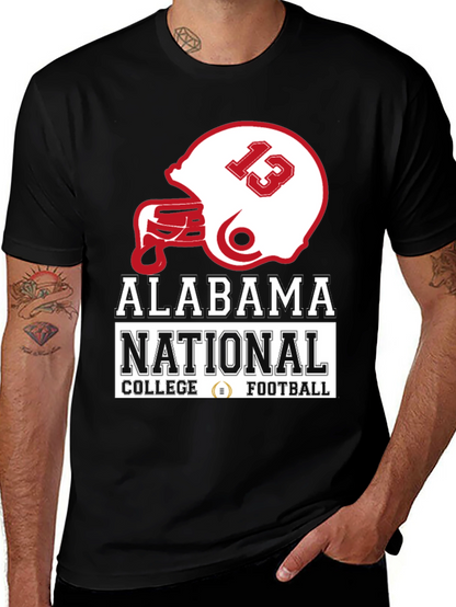 Camiseta Negra Alabama National College Football
