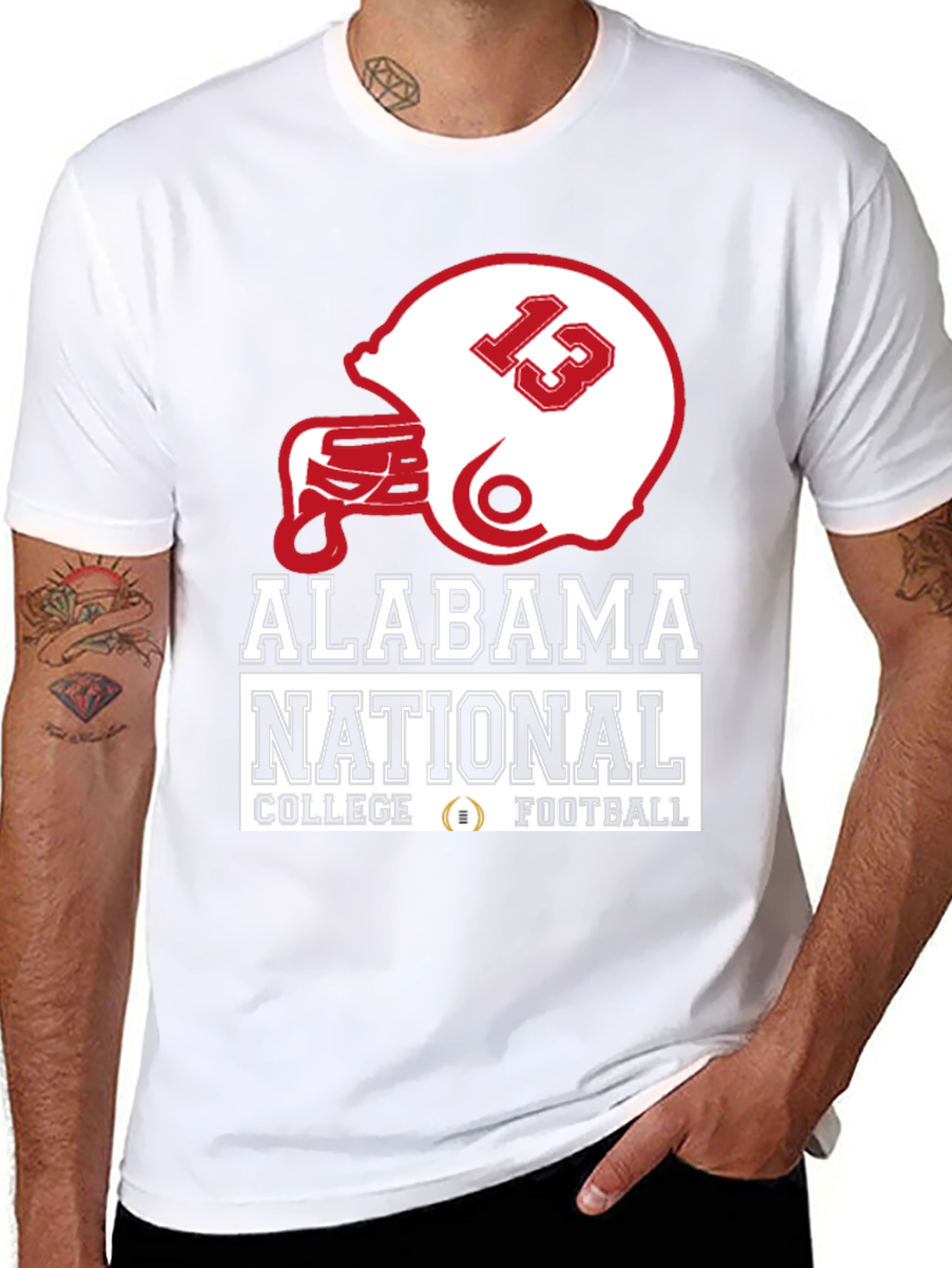 Camiseta Negra Alabama National College Football